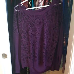 Worthington XL Purple Geometric Tunic